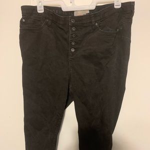 Torrid front button jeans, size 22